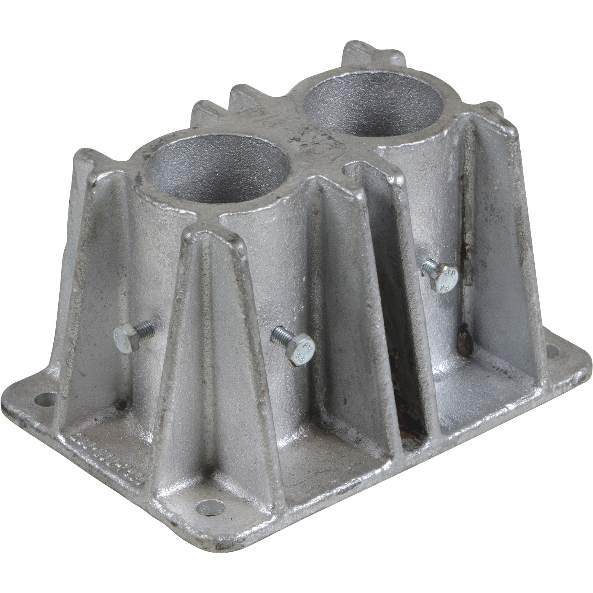 Vestil Dock Safety Railing Double Socket - Cast Steel, Model# VDKR-P102